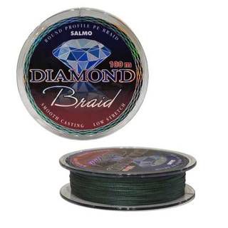 Salmo Diamond BRAID Green (дл.100м/0.17мм/тест 8.25кг/цв.зел)