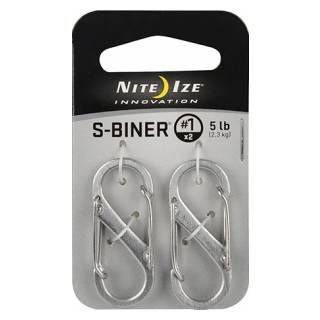 Nite Ize S-Biner 2Pack Size #1 Stainless