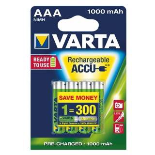 Varta R2U Ready To Use Ni-MH AAA 1000 mAh