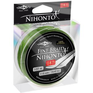 Mikado NIHONTO FINE green 0,18 (100 м) - 14.40 кг.