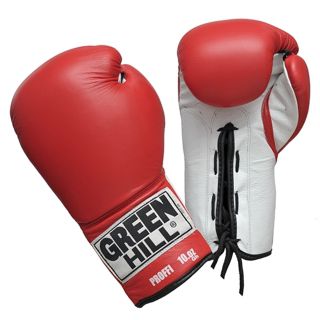 Green Hill Боксерские перчатки Green Hill Proffi BGP-2014 16oz (красные)