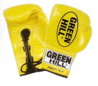Green Hill Боксерские перчатки Green Hill Proffi BGP-2014 16oz (желтые)