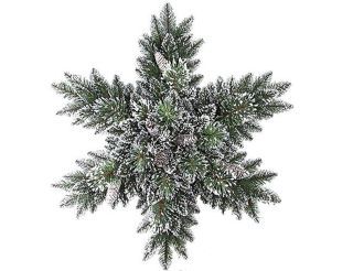 National Tree Company Снежинка - Бристоль  с шишками, льдинками, глиттером, хвойная 81 см, 31BRISSF/GB1-800-32S