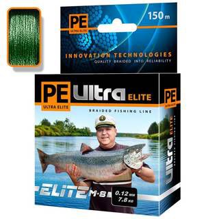 Aqua PE Ultra Elite M-8 Dark Green 150m (0,40mm/37,50kg)
