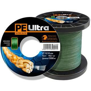 Aqua PE Ultra Elite Dark Green 1500m (0,25mm/18,10kg)