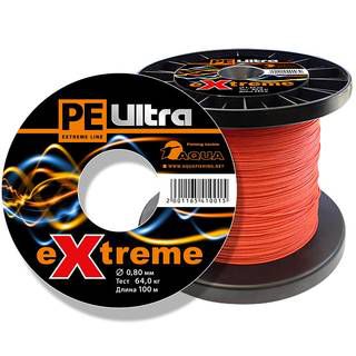 Aqua PE Ultra Extreme Red 100m (1,30mm/90,00kg)