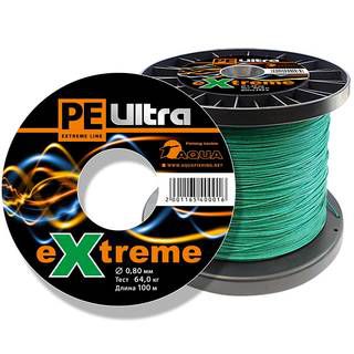 Aqua  PE Ultra Extreme Green 100m (1,30mm/90,00kg)