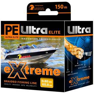 Aqua PE Ultra Extreme Yellow 150m (1,00mm/71,00kg)