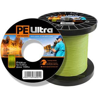 Aqua PE Ultra Olive 1500m (0,12mm/8,40kg)