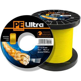 Aqua PE Ultra Elite Yellow 1500m (0,20mm/15,90kg)