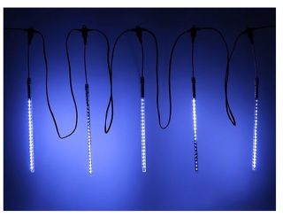 Beauty Led Тающие Сосульки комплект, 5х30 см, 160 синих LED ламп, 24V, 5 м, черный провод, уличная, CCL160-10-1B