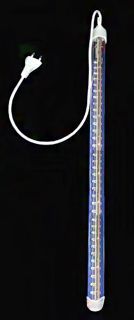 Snowhouse Тающая Сосулька, 96 синих LED ламп, 80 см, коннектор, белый провод, уличная, MTTB96B-80-E