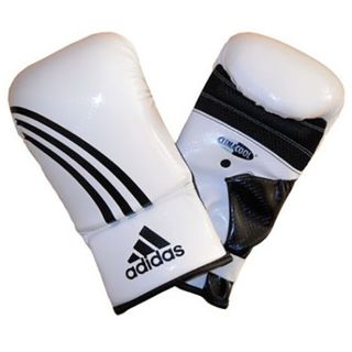Adidas Боксерские перчатки Adidas Box-Fit ADIBGS01/B S/M (бело-черные)
