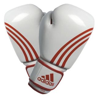 Adidas Боксерские перчатки Adidas Box-Fit ADIBGS01/B S/M (бело/красные)