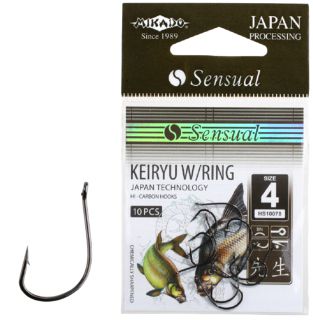 Mikado SENSUAL KEIRYU W/RING № 4 чёрный никель (с ушком)