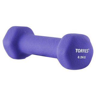 Torres Гантель неопреновая Torres PL500105 0.5кг