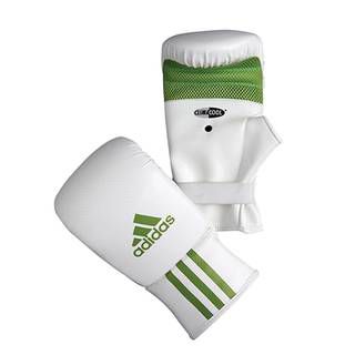 Adidas Боксерские перчатки Adidas Box-Fit ADIBGS01/B L/XL (бело-зеленые)