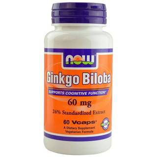 NOW NOW Ginkgo Biloba 60 mg (120капс)
