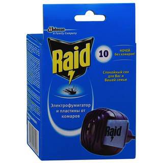 RAID от комаров + 10 пластин