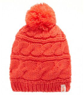 The North Face Triple Cable Pom Beanie красный ONE T0CLN6