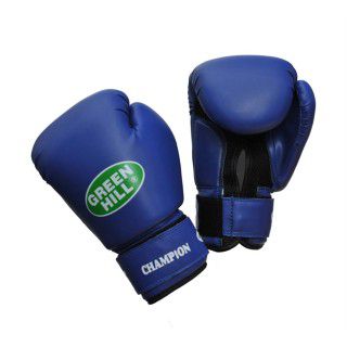 Green Hill Боксерские перчатки Green Hill Champion BGC-2040b 10 oz синие