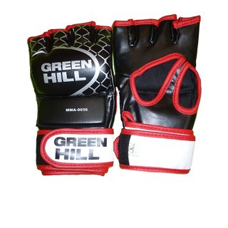 Green Hill Боксерские перчатки Green Hill MMA-0056 р.XL (черный)