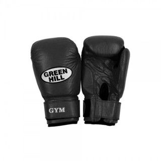 Green Hill Боксерские перчатки Greenhill GYM BGG-2018 6 oz (кожа, чёрные)