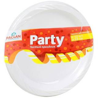 PACLAN Party из полистирола, 230 мм, 12 штук/уп