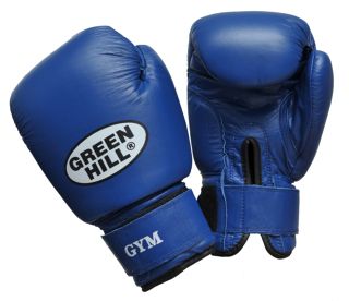 Green Hill Боксерские перчатки Greenhill GYM BGG-2018 14 oz (кожа, синие)
