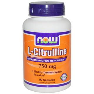 NOW Цитрулин NOW L-Citrulline 750мг (90капс)