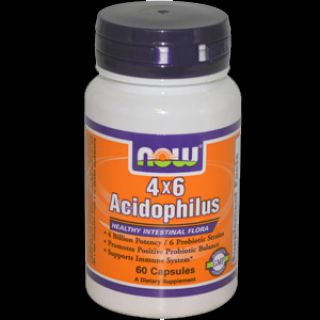 NOW NOW 4*6 Acidophilus (60 капсул)