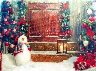 Snowhouse Дверь в сказку, настенное панно, 1 мерцающий LED-огонь, 40х30 см, LM-JH13-046