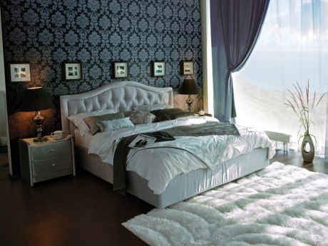 Двуспальная Кровать Carolina (Аскона Каролина с ПМ, Королина) с подъемным механизмом 200 x 200