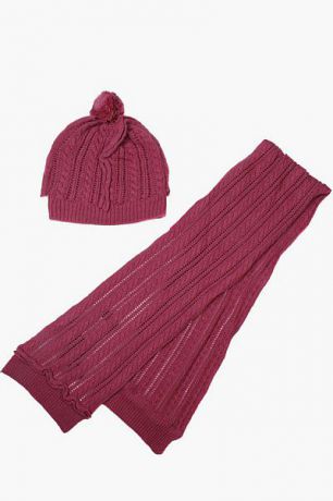 Artigli Шапка+шарф комплект для девочки A05472 розовый Artigli