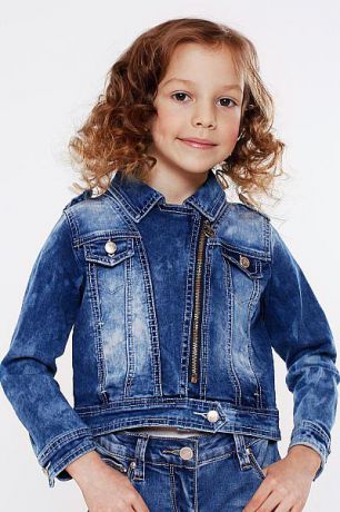 Gaialuna Куртка джинсовая для девочки GE580443 синий Gaialuna