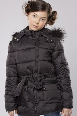 Gaialuna Куртка для девочки GA580621 чёрный Gaialuna