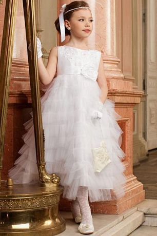 Charmante Платье для девочки PSA051201 белый Charmante