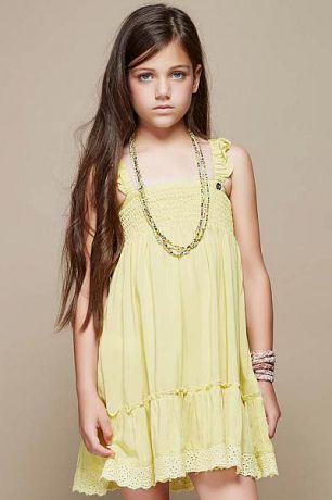 Gaudi Платье для девочки 63JD12985 жёлтый Gaudi