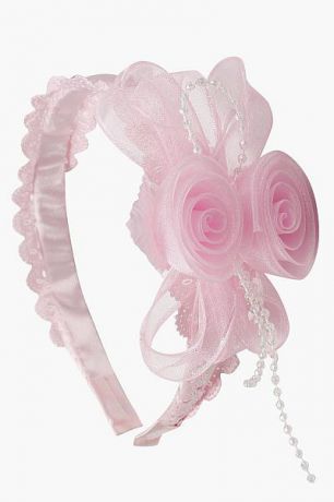 Бэби Ко Ободок "Розы" для девочки K8/6 розовый Бэби Ко