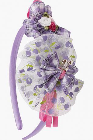 Бэби Ко Ободок "Вишенки" для девочки MNX2/4 фиолетовый Бэби Ко