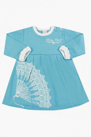 Lucky Child Платье для девочки 14-6 голубой Lucky Child