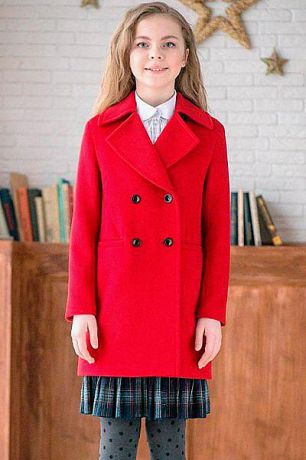 Mamma Mila Пальто для девочки FG16-A3y красный Mamma Mila