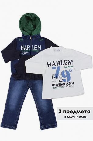 Band Толстовка+джинсы+футболка комплект для мальчика BAB2333 зелёный Band