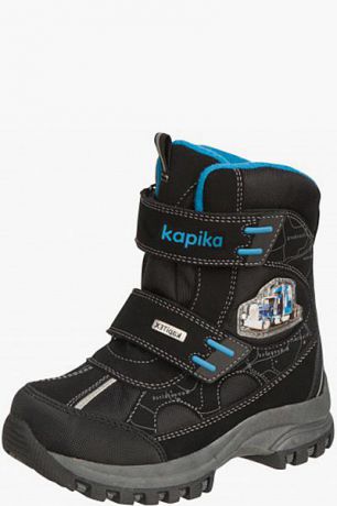 Kapika Ботинки для мальчика 42172-1 чёрный Kapika