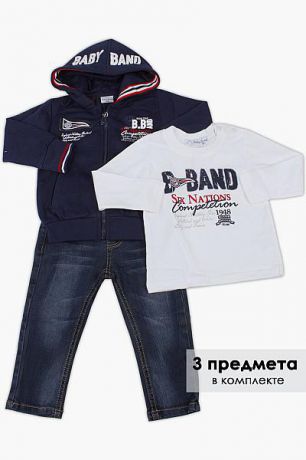 Band Толстовка+джинсы+футболка комплект для мальчика BAB2335 синий Band