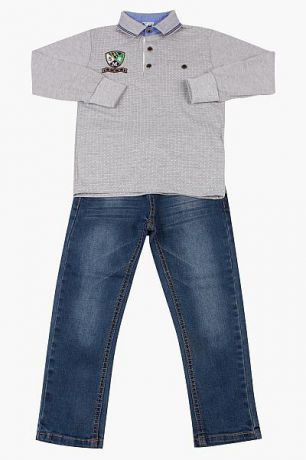 Band Поло+джинсы комплект для мальчика BAB2358 серый Band