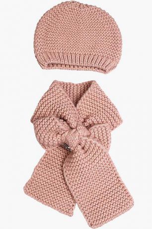 Byblos Шапка+шарф для девочки BJ8749L розовый Byblos