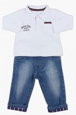 Beba Kids Поло+джинсы комплект для мальчика 3161OM0A10P01 синий Beba Kids