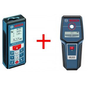 Набор измерительного инструмента bosch: дальномер glm 80 + детектор gms 100m 0.615.994.0au