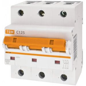 Автоматический выключатель tdm ва47-125 3р 80а sq0208-0034
